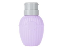 Frasco Vacío De 230 Ml, Recargable, De Color Morado, Para Quitar El Esmalte De Uñas, Con Dosificador De Líquido.