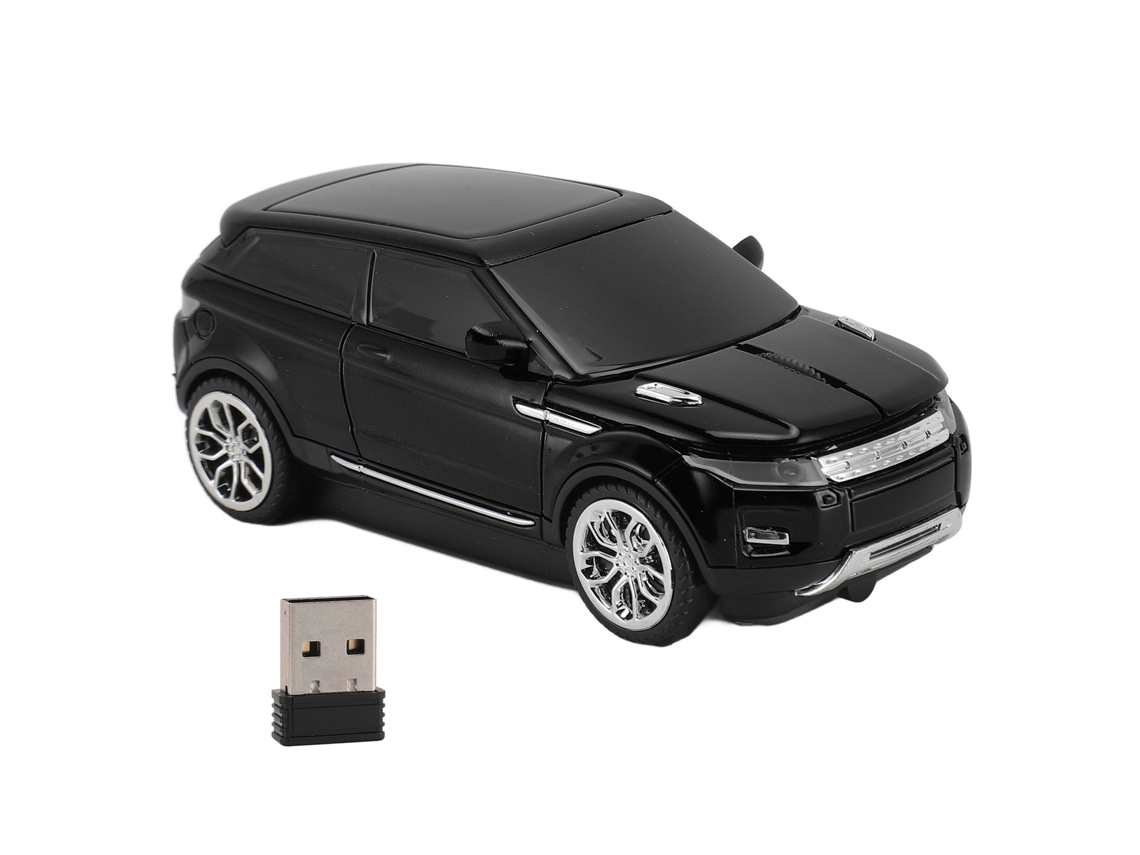 Ratón Inalámbrico Deportivo De 2,4 Ghz Y 1600 Dpi Con Receptor Usb Para Portátil - Negro