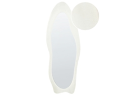 Espejo BELIANI Reigny de Terciopelo Blanco 57x4x160