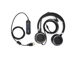 Auriculares Binaurales Con Micrófono Con Cancelación De Ruido Y Control De Volumen Para Llamadas De Oficina/negocios.