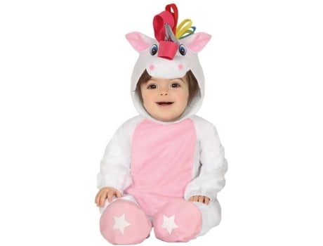 Disfraz de Bebé DISFRAZZES Unicornio Rosa (Talla: 6 a 12 meses)