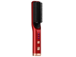 (Rojo) Mini plancha de pelo multifuncional 2 en 1 (alisa y riza)