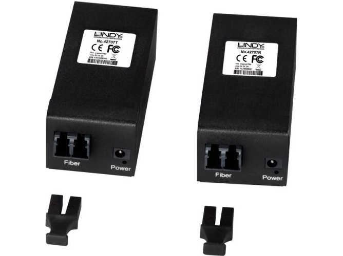 Entensor AV LINDY 42707 Transmisor y Receptor AV Negro