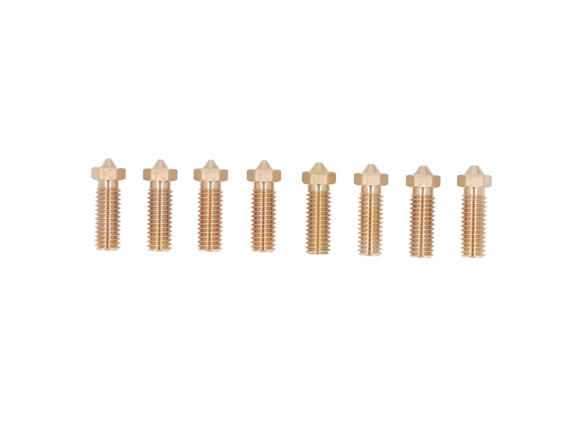 Kit con 8 brocas de latón para extrusor, de 0,4 y 1,2 mm, para el hotend de la impresora 3D Artillery Genius.