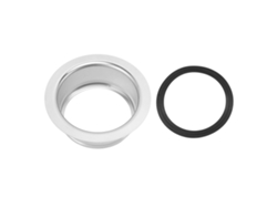 Brida Primerox para desagüe de piña, acero inoxidable, 114 mm, para eliminación de residuos, cocina.