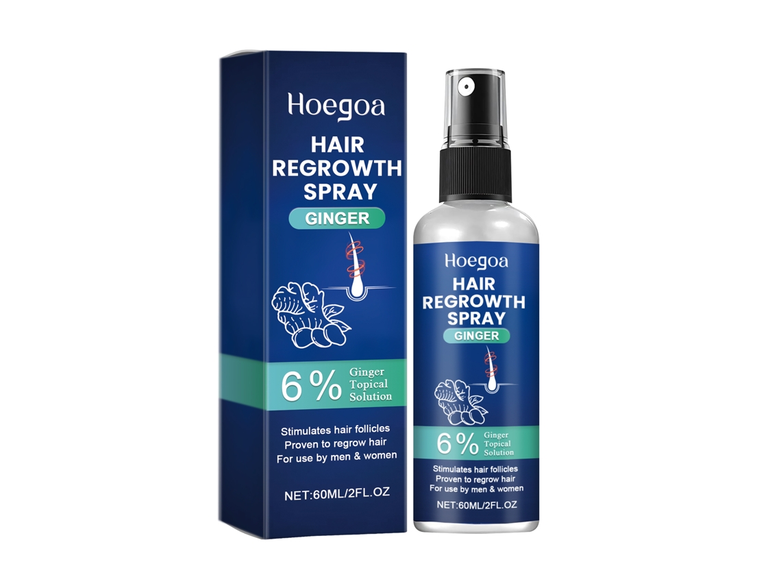 Spray eficaz para el crecimiento rápido del cabello.