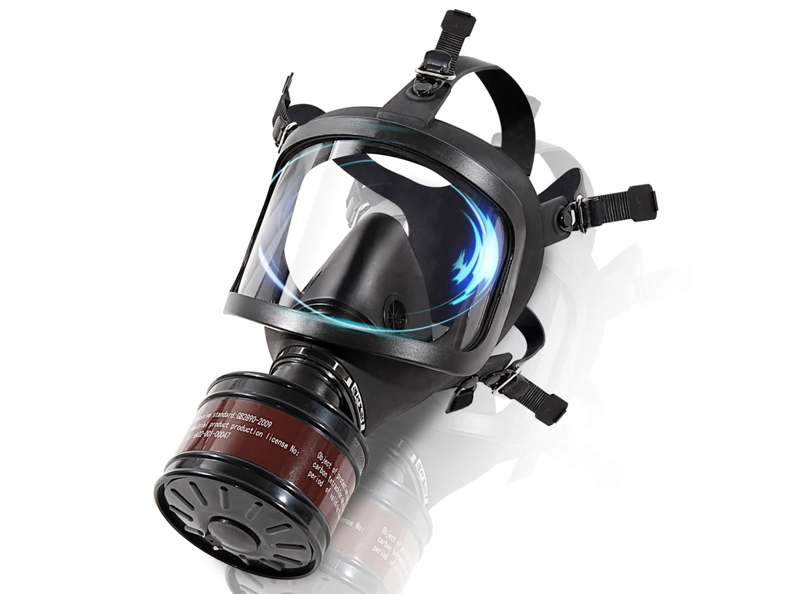 Máscara respiratoria completa con filtro de carbón activado de 40 mm para gases, polvos, vapores y productos químicos Digitallab