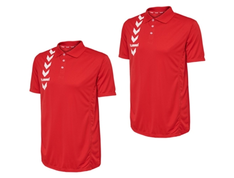 Conjunto de Polos de Hombre para Fútbol HUMMEL Rojo - 2pcs (XL)