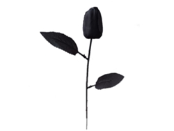 Tulipán artificial de tela de seda sencilla con tallo de hierro