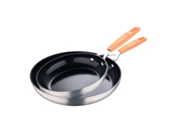 Juego de 2 sartenes de aluminio forjado Ø16ø28cm para inducción Compact San Ignacio