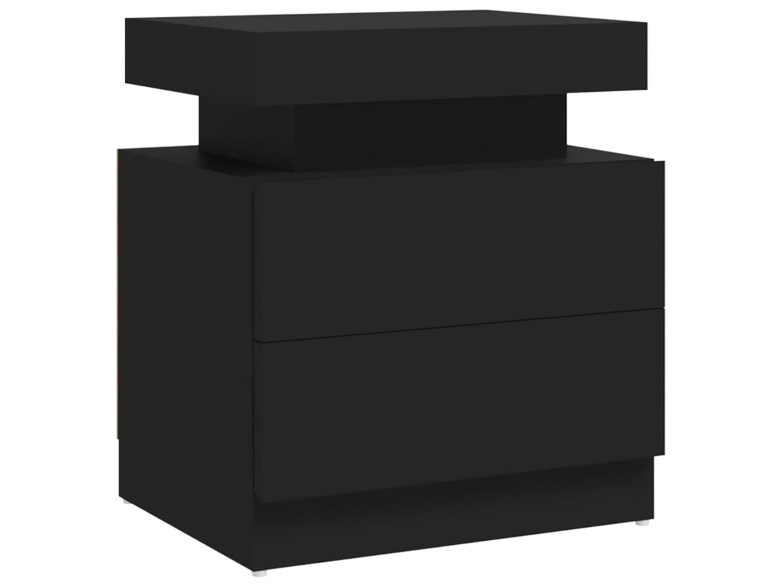 Mesita de noche Maison Exclusive de madera gris (45 x 35 x 52 cm)