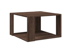 Maison Exclusive - Mesa De Centro Madera Ingeniería Marrón Roble 51,5x51,5x30 Cm