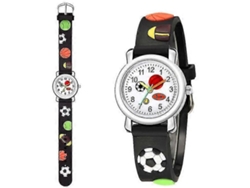 Reloj infantil flotante con dibujos animados en 3D y diseño de fútbol para estudiantes, regalo de Navidad para niños, Hengjian