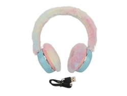 Fone De Ouvido Bluetooth 5.1 Orelhas Acolchoadas Quentes Desenhos Animados Gravidade Forte Plegável