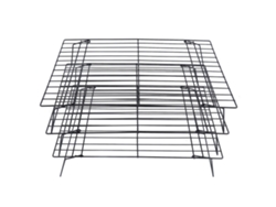 Rejilla De Hierro 33 Cm (13 Pulgadas) Con 3 Niveles Antiadherentes Para Hornear Y