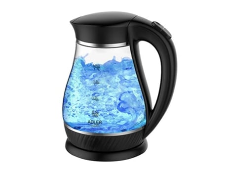 Adler Ad 1274 B Hervidor eléctrico 1,7 L 2200 W Transparente Negro