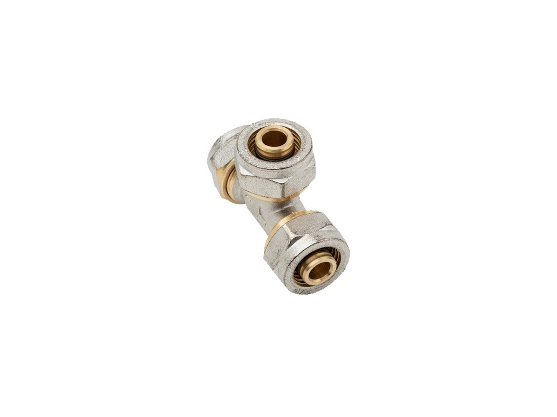 Te Para Tubo Multicapa De Compresion 20 Mm, Sin Necesidad De Maquina Prensadora, Gris