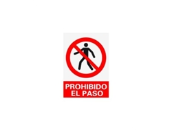 Señal de prohibido el paso 20x30, Logui