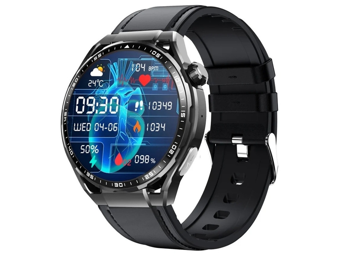 Reloj inteligente con monitor de actividad física para hombre, función de teléfono, control de la frecuencia cardíaca y la presión arterial, resistente al agua, color negro, Yizhood