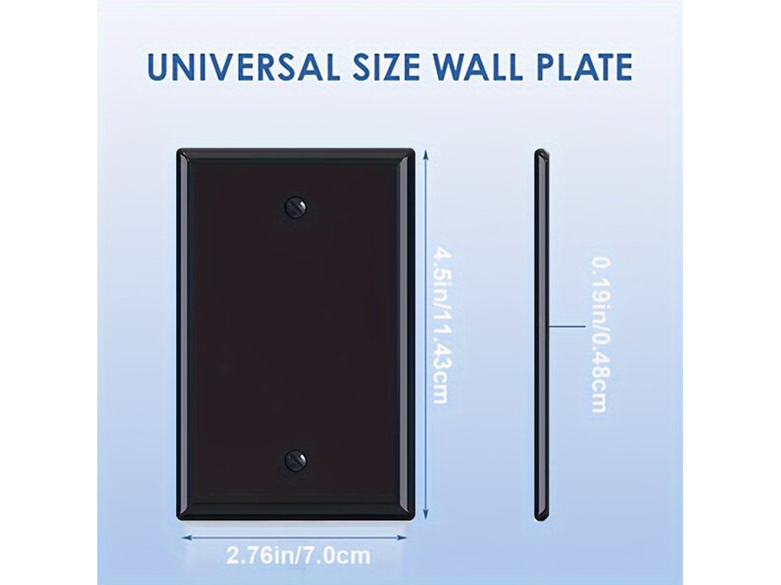 Panel de pared negro, policarbonato mate, 1/4/10 piezas vayotoy