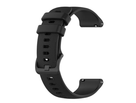 Correa de Silicona 22mm textura de rejilla para Huawei Watch 3/3 Pro/Samsung Amazfit Watch - negro