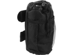 Bolsa térmica para botella, correas para hombro/cintura, nailon, negra Slowmoose