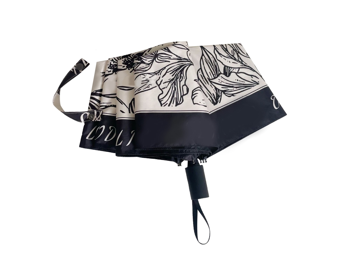 Paraguas Antiguo Floral Plegable Ligero Manual Con Protección Uv Para Mujer Niña Niño Viaje
