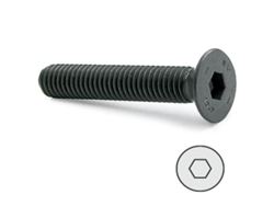 Tornillo rosca metal allen din 7991 negr largo 30mm metrica m-5