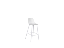 Taburete Frida en Polipropileno Blanco Juego de 2 Piezas STONES
