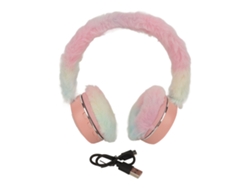 Auriculares Bluetooth Multifuncionales Plegables Con Diseño De Dibujos Animados, Almohadillas