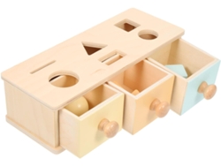 Caja educativa de madera Montessori para niños, juguete sensorial para el desarrollo de la motricidad fina y CHABERLU