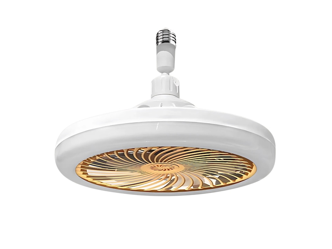 Ventilador Led, Tamaño Estándar, Color Amarillo (tricolor + Control Remoto)