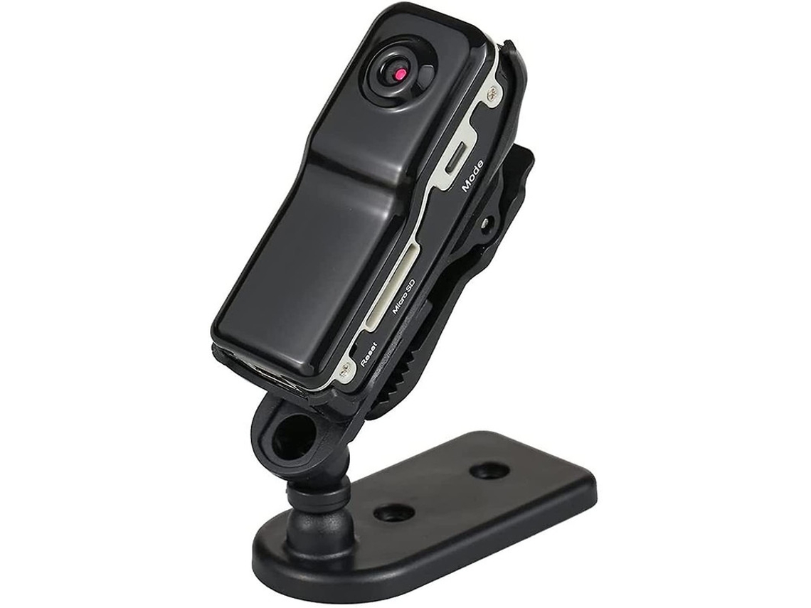 Grabadora de video digital portátil, mini monitor DV, microcámara de bolsillo, ideal para seguridad en interiores, hogar y oficina (negro) Bestvite