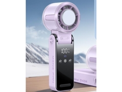 Ventilador MDUG con carga USB, pantalla LCD, plegable y 3 modos de funcionamiento.