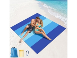 Toalha Praia Ampla Impermeável Anti-areia, Portátil Para Acampamento, Festivais E Passeios.