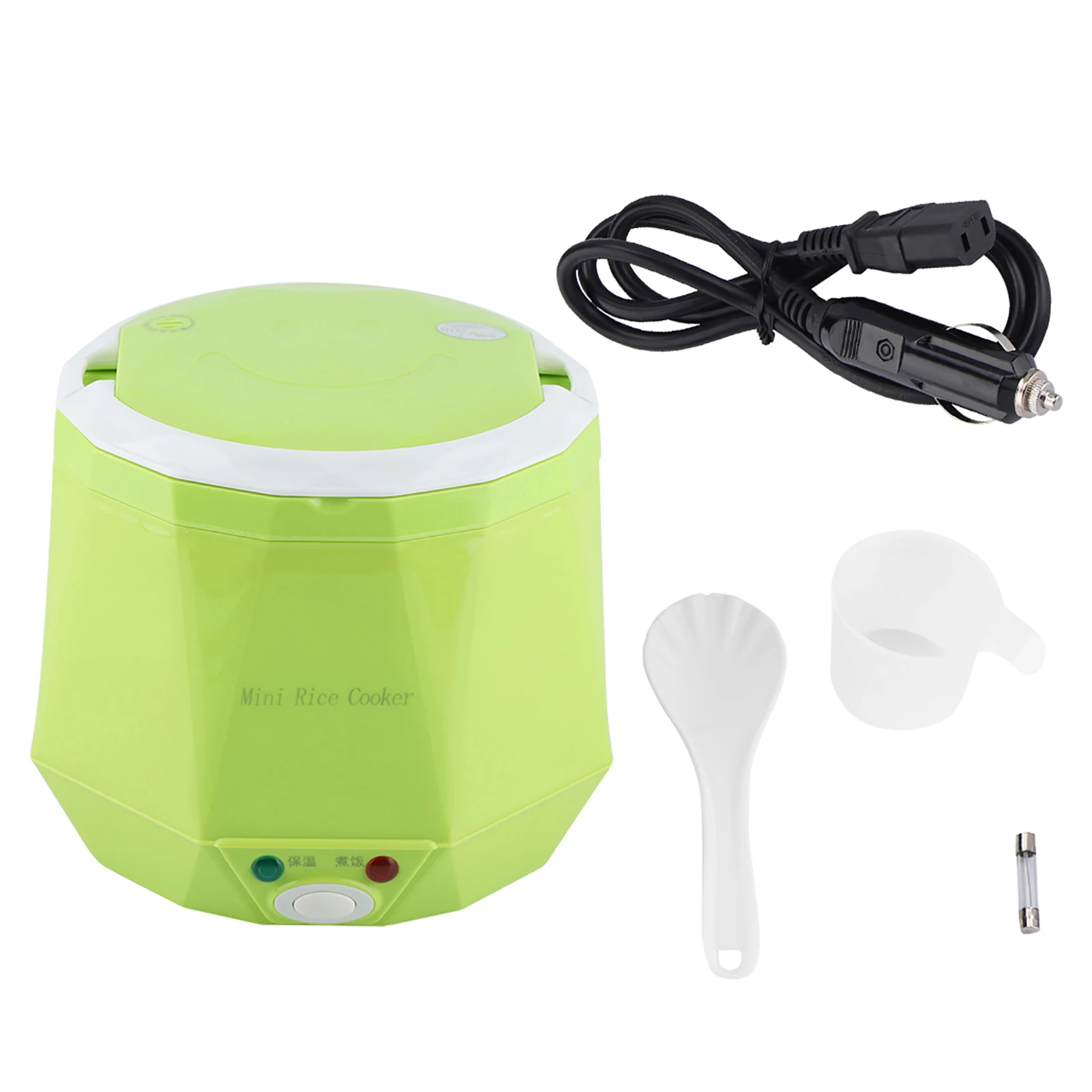 Cocina Portátil Multifunción De 1,6 L (24 V, Verde), Apta Para Camiones, 140 W