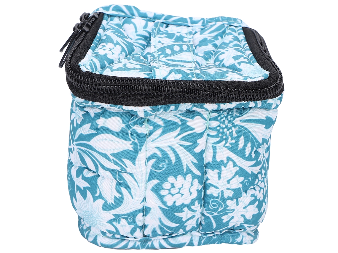 Estuche Portátil Para Esmaltes De Uñas Con 9 Compartimentos Organizador De Maquillaje Almacenamiento Bolsa