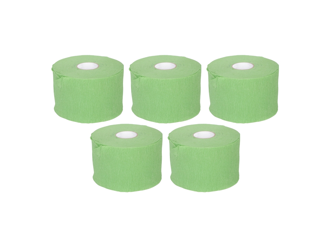 5 Rollos De Cintas De Papel Elásticas Desechables Para Cuello Para Peluquería Y Salones De Belleza