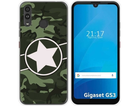 Carcasa Gigaset GS3 TUMUNDOSMARTPHONE Camuflaje 01 Multicolor