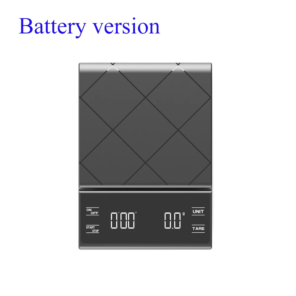 (negro, 3 Kg, 0,1 G) Báscula De Cocina Electrónica, Báscula De Café De Alta Precisión, Con Temporizador.