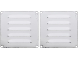 2 Piezas De Paneles De Ventilación De Acero Inoxidable, Rejillas De Ventilación Para