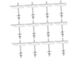 Juego de 12 piezas de tornillos, anclajes, tuercas, tubos, tacos de expansión y tuercas de mariposa para montaje en pared. SFUSHOS