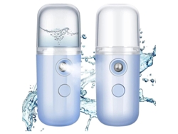 2 Vaporizadores Portátiles Mister Facial Nano De 30 Ml Con Conexión Usb Para Extensiones De Pestañas E Hidratación Phe.