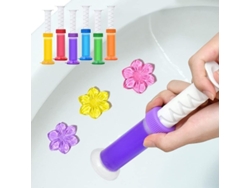 Gel De Baño, 72 Sellos Florales, Ambientador, 6 Perfumes, 9900 Usos