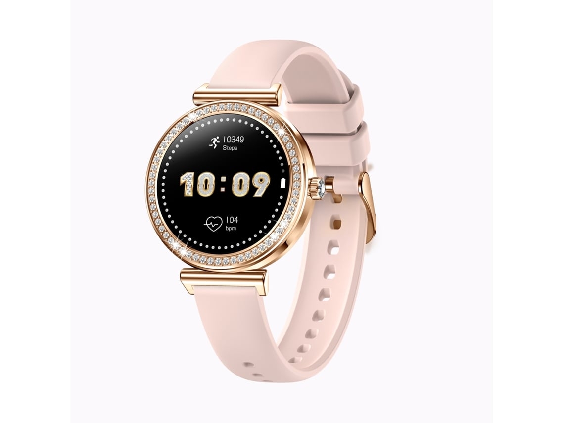 Reloj inteligente Yunzii I109 de 1,27 pulgadas, Bluetooth, llamadas, monitoreo de salud, más de 100 modos deportivos, IP68, resistente al agua, oro rosa
