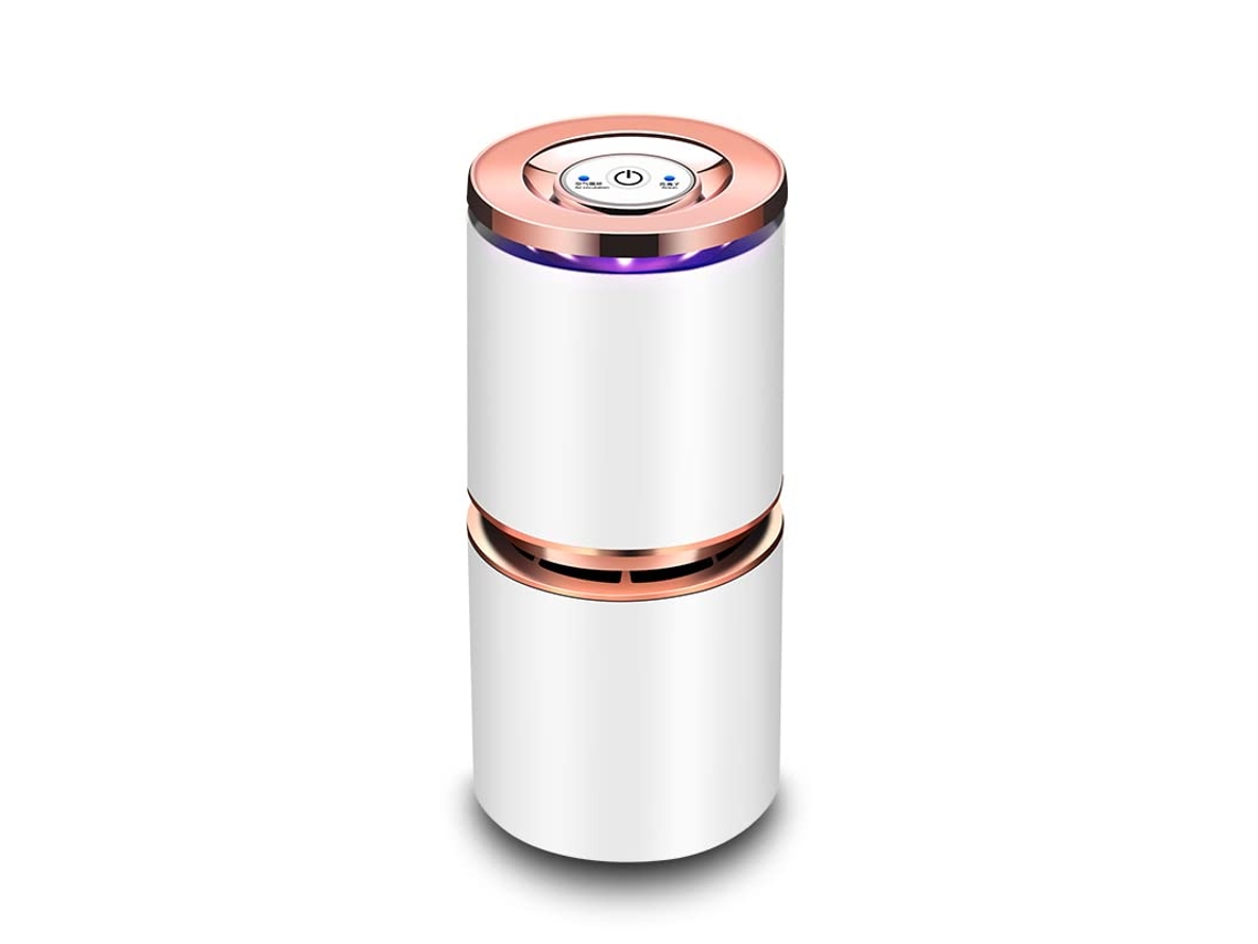 Mini purificador de aire Purificadores de aire USB para el escritorio de la oficina del automóvil Habitación pequeña, súper silencioso con l BISBISOUS