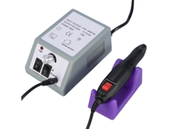 Máquina de Unhas Elétrica Rebe para Manicure e Pedicure com Lixa e Broca Profissional (Cinza)