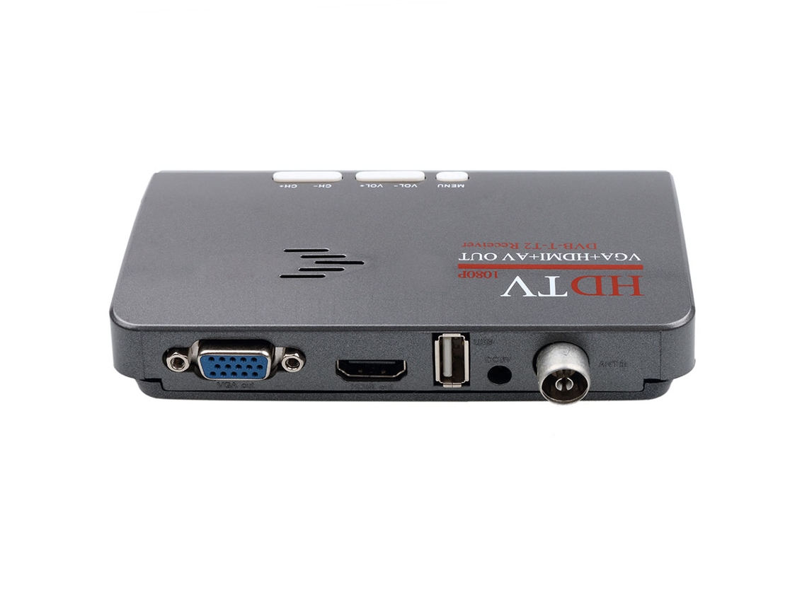 Sintonizador de Tv HD 1080p, Dvb T2, Vga, Dvb-t2 de TV para adaptador de  Monitor, sintonizador USB 2,0, receptor de satélite, decodificador Dvbt2 -  AliExpress