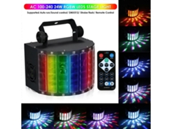 Neoglint 100 240 V 24 W RGBW LEDs 7 canales DMX 512 Control de voz activado por voz Control automático L Yunzii
