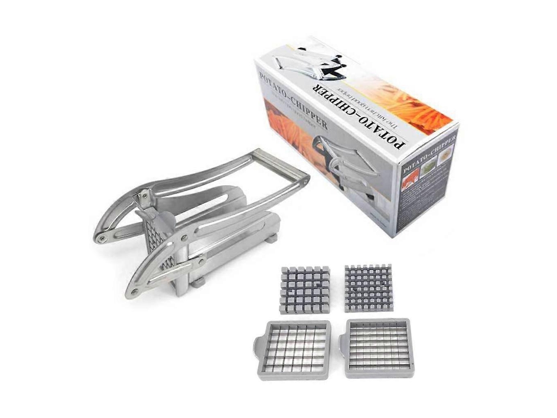 Cortador de patatas ondulado con cuchilla ondulada de acero inoxidable para patatas fritas y verduras | Picador y rebanador de patatas Rosewell